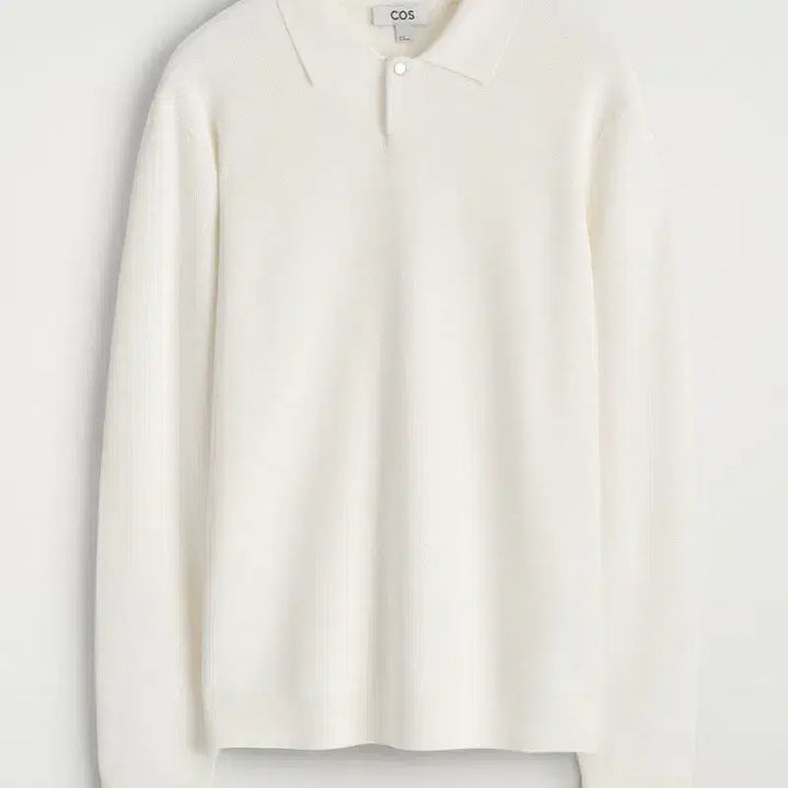 [SOLD OUT] COS 허니콤 니트 폴로 셔츠 오트밀