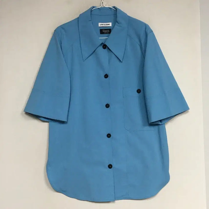 [BUNJANG] Low Classic Solid Color Shirt Blouse - M / 로우클래식 단색 셔츠 블라우스 M