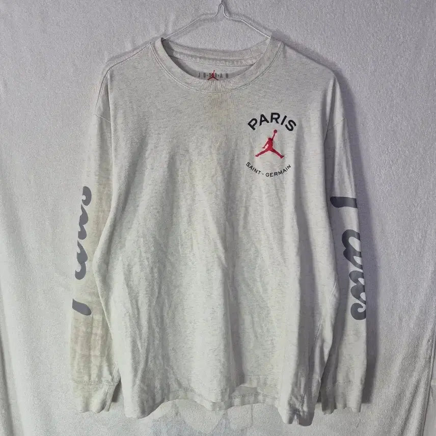 [SOLD OUT] L 조던 연회색 긴팔 티셔츠