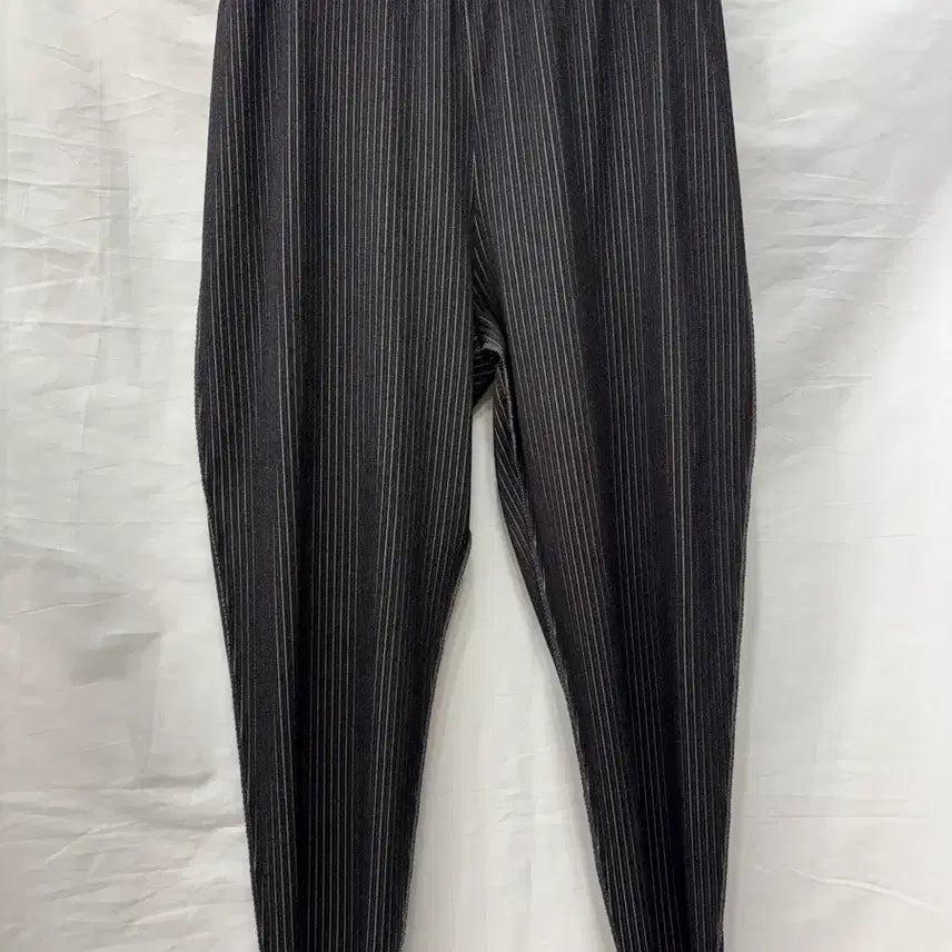 [BUNJANG] Pleats Please Issey Miyake Black Striped Pants / 플리츠플리즈 이세이미야케 블랙 스트라이프 팬츠3사이즈(정품)  허리단면3