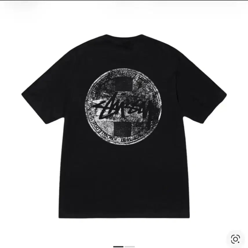[BUNJANG] Stussy Dot Stamp L Black/White T-Shirt / (새상품)(풀구성)스투시 닷 스탬프 L 블랙/화이트 판매합니다