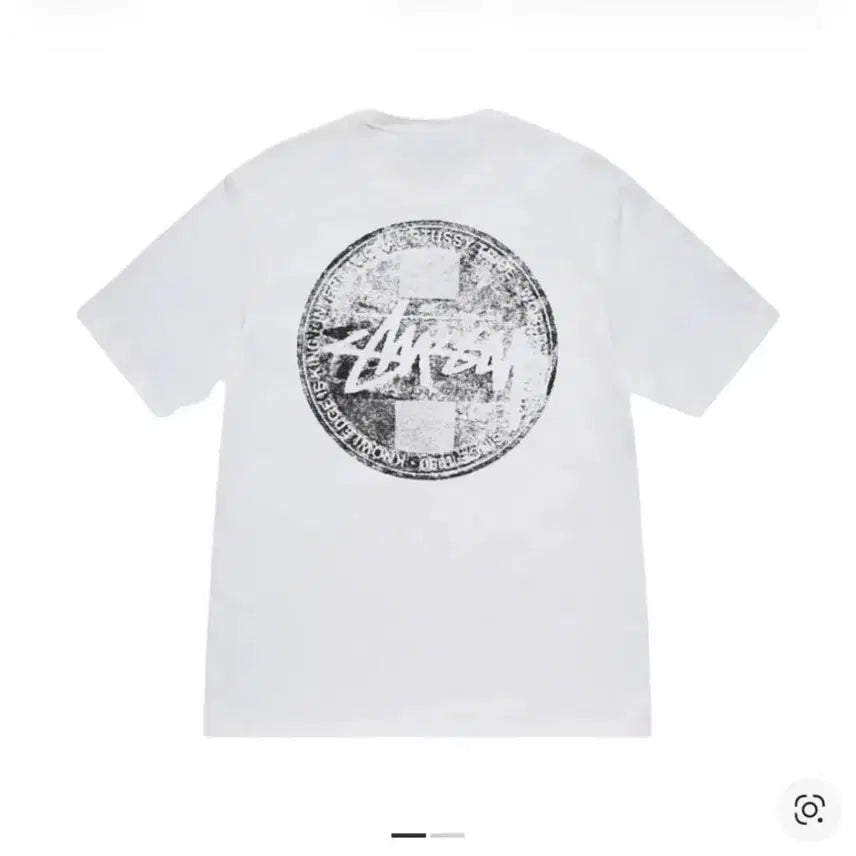 [BUNJANG] Stussy Dot Stamp L Black/White T-Shirt / (새상품)(풀구성)스투시 닷 스탬프 L 블랙/화이트 판매합니다