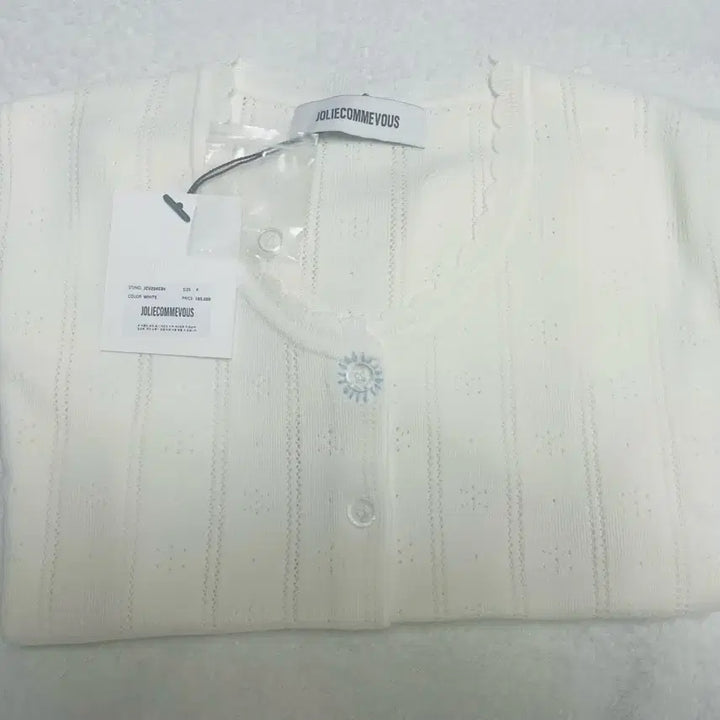 [BUNJANG] JOLIECOMMEVOUS White Knit Cardigan and Tank Top Set / 졸리꼼부 화이트 니트 가디건+탑 나시 세트 (프리=xs~M)새상품