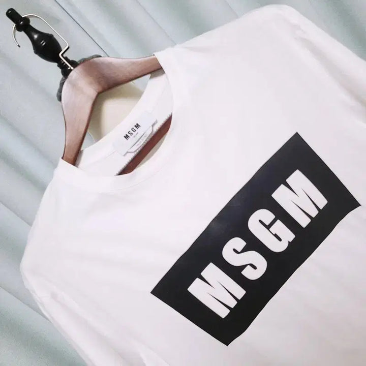 [BUNJANG] MSGM Logo Print T-Shirt / MSGM 로고 프린트 티셔츠
