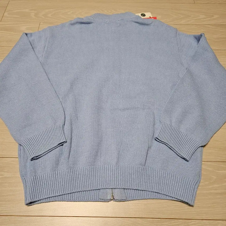 [BUNJANG] New Balance Blue Knit Zip-Up Cardigan (Size 150) / 뉴발란스 블루 니트 집업 가디건 150 새상품