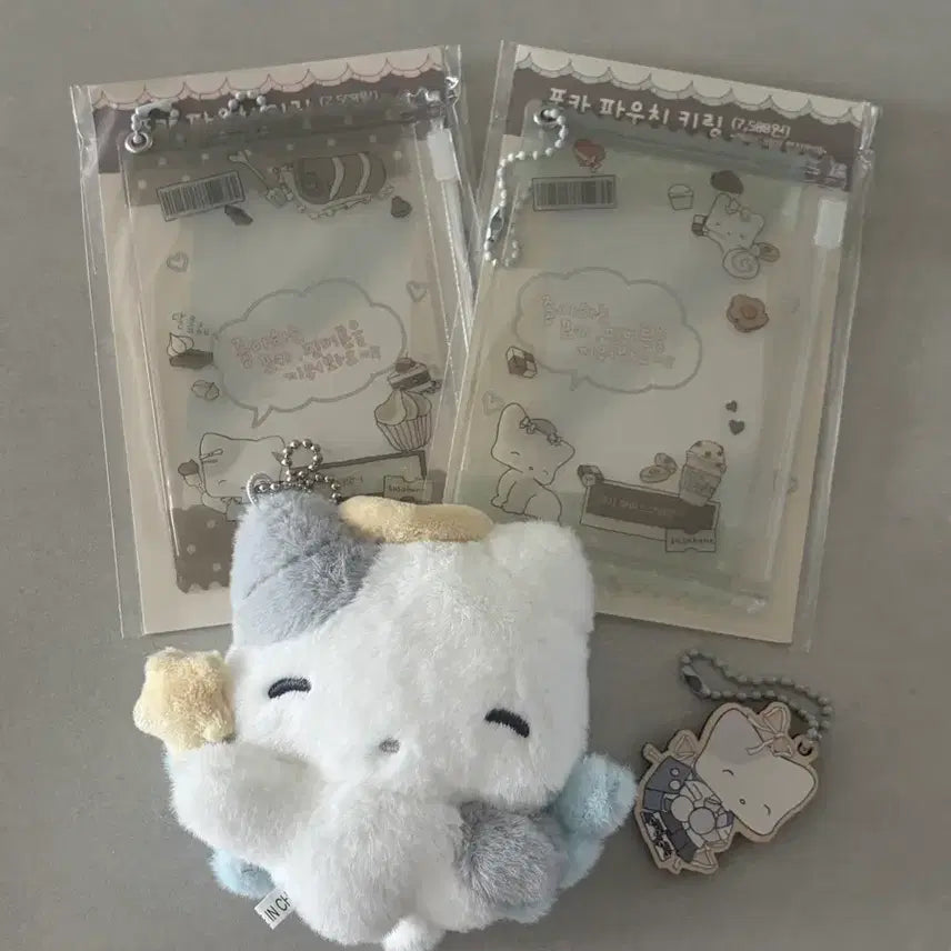[BUNJANG] Sosohee Angel Doll + Photocard Pouch, Keyring Bundle Set / 소소히히 천사인형 + 포카파우치, 키링 일괄