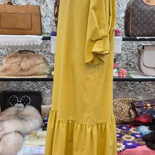 [BUNJANG] RE:EDIT Cotton Linen Blend Long Dress (Size 66) / RE:EDIT 면 마 혼방 롱원피스 (66)