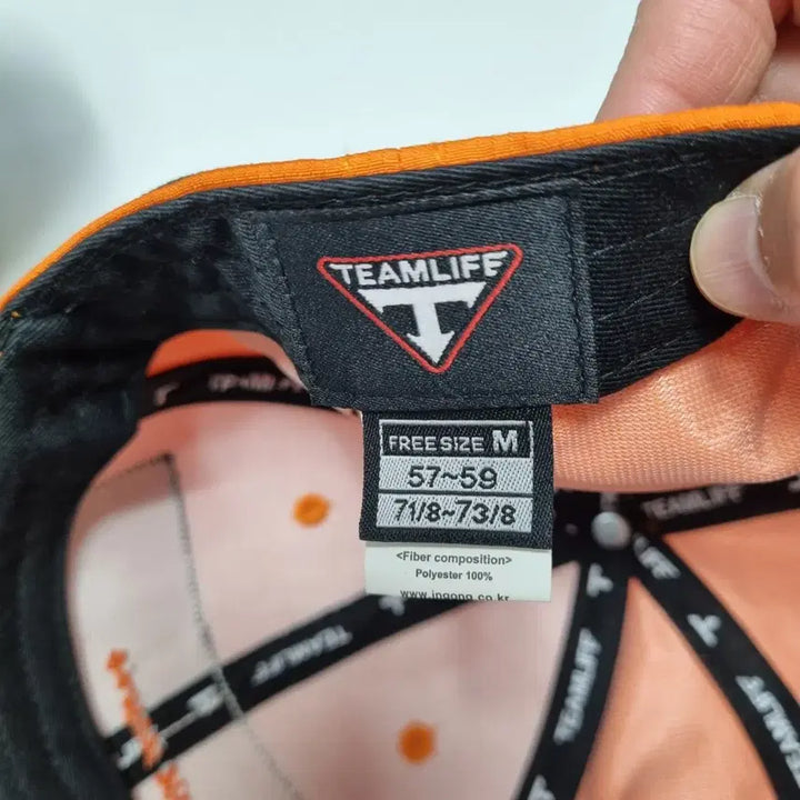 [BUNJANG] Teamlife Ball Cap Orange / 새상품 팀라이프 볼캡 남여프리ㅡ0428