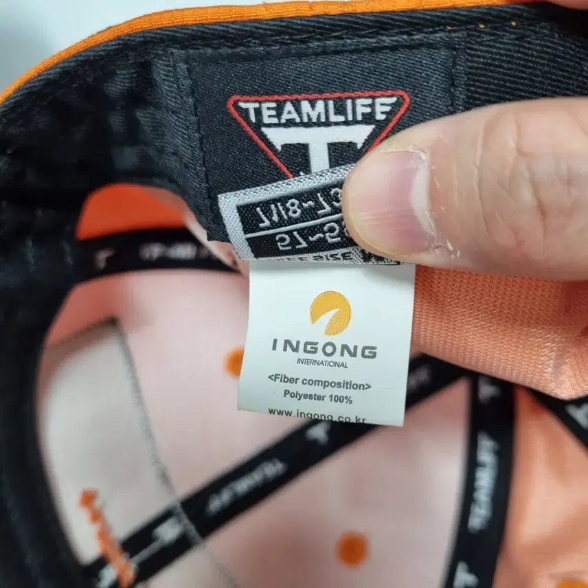 [BUNJANG] Teamlife Ball Cap Orange / 새상품 팀라이프 볼캡 남여프리ㅡ0428