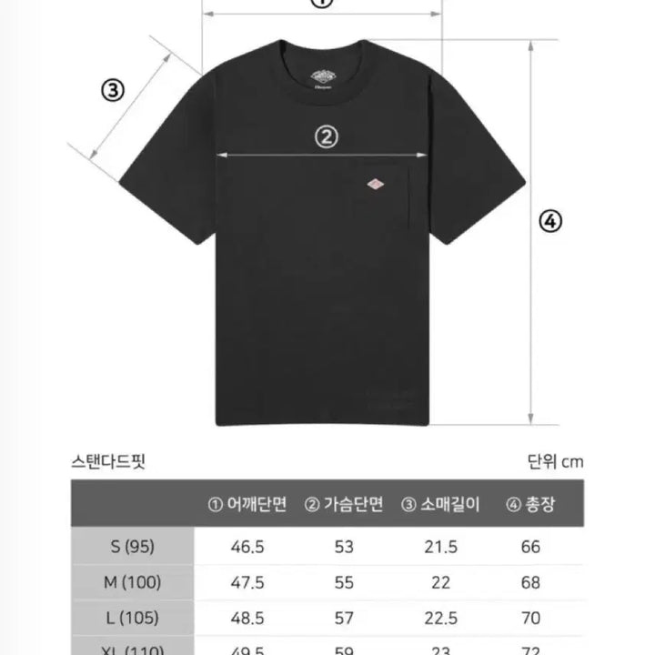 [BUNJANG] Danton Pocket T-shirt Unisex / 정품/새상품) 단톤 포켓 반팔티셔츠  반팔티셔츠 남녀공용