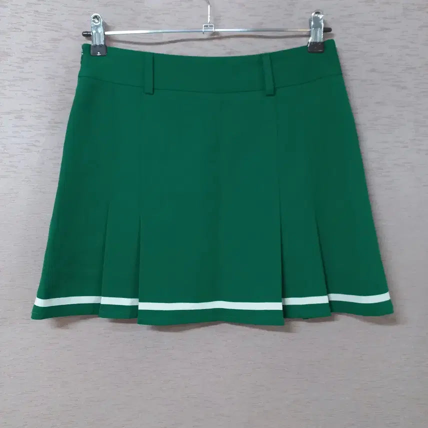 [BUNJANG] BNX Pleated Skirt with Inner Shorts - Green / B4-28/BNX 속바지 그린색 주름 스커트 여성