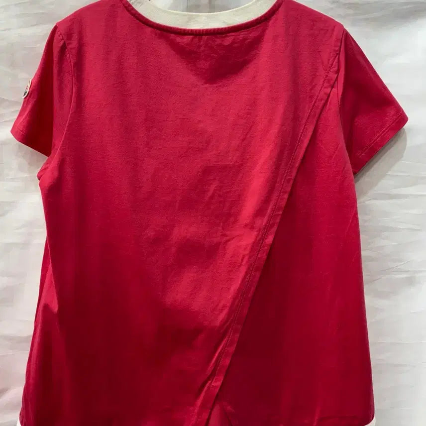 [BUNJANG] Moncler Pink Short Sleeve T-shirt (Size S) / 몽클레어 핑크색 반팔티 S/55사이즈(정품)