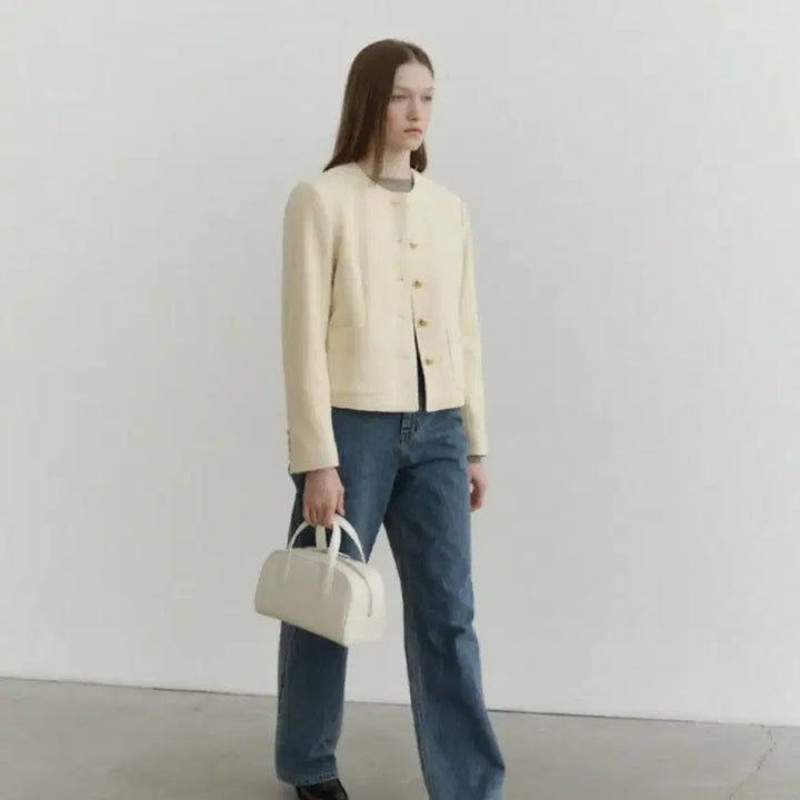 [BUNJANG] LeMore Tweed Jacket (Ivory) / [새상품] 르모어 트위드 자켓 (아이보리)