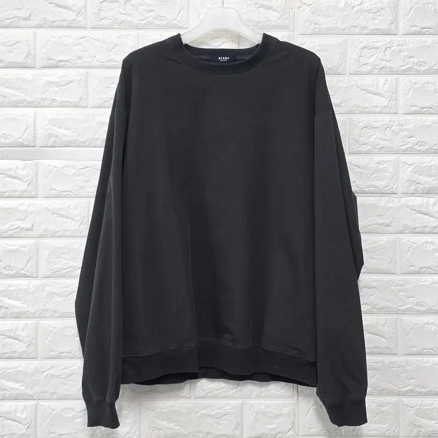 [BUNJANG] BEAMs Black Round T-shirt / Free 빔즈 BEAMs 블랙 라운드 티 C989