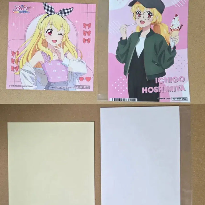 [BUNJANG] Aikatsu Ichigo &amp; Lime Office Girl Classical Acrylic &amp; Sticker Set / 아이카츠 아이엠스타 이치고 라임 오피스걸 클래시컬 아크릴, 스티커