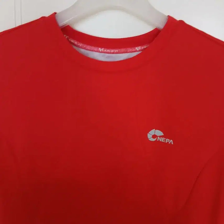 [BUNJANG] NEPA Red Short Sleeve T-shirt / 네파 NEPA 빨간색 반팔 티셔츠 95~100