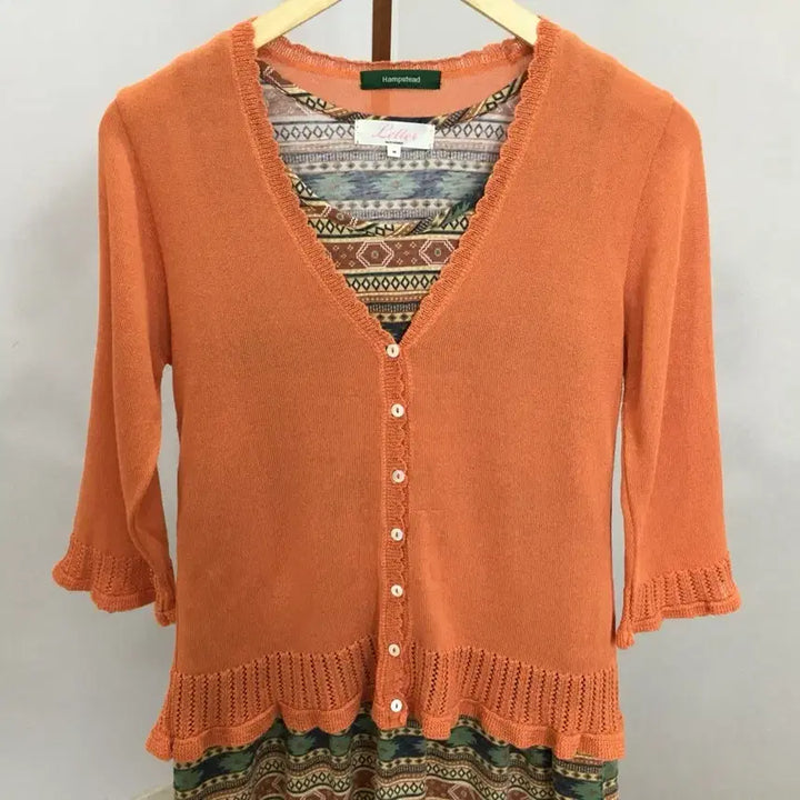 [BUNJANG] Vintage Hippie Cardigan and Dress Set / jpn빈티지 히피 가디건+원피스 세트