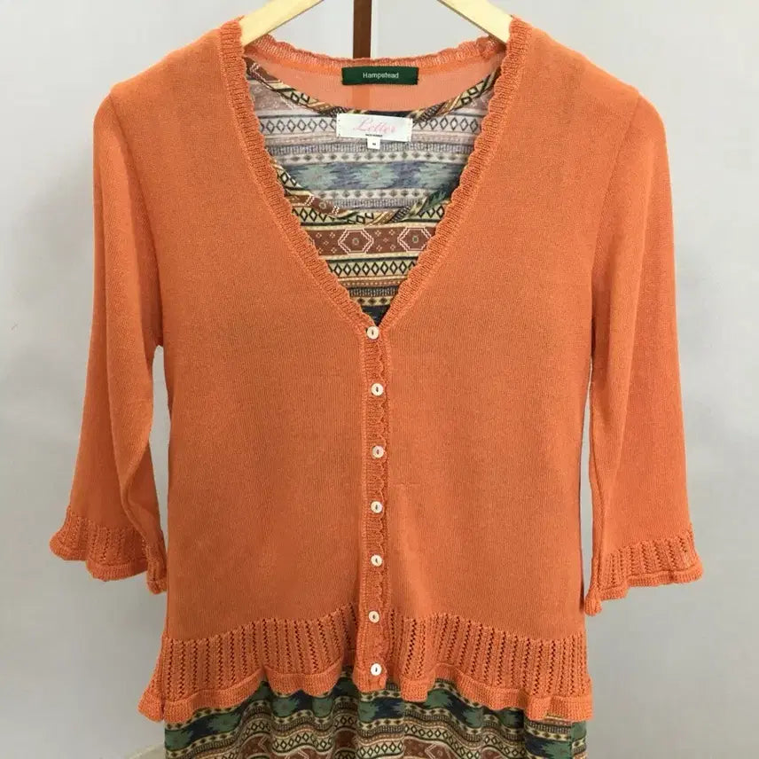 [BUNJANG] Vintage Hippie Cardigan and Dress Set / jpn빈티지 히피 가디건+원피스 세트