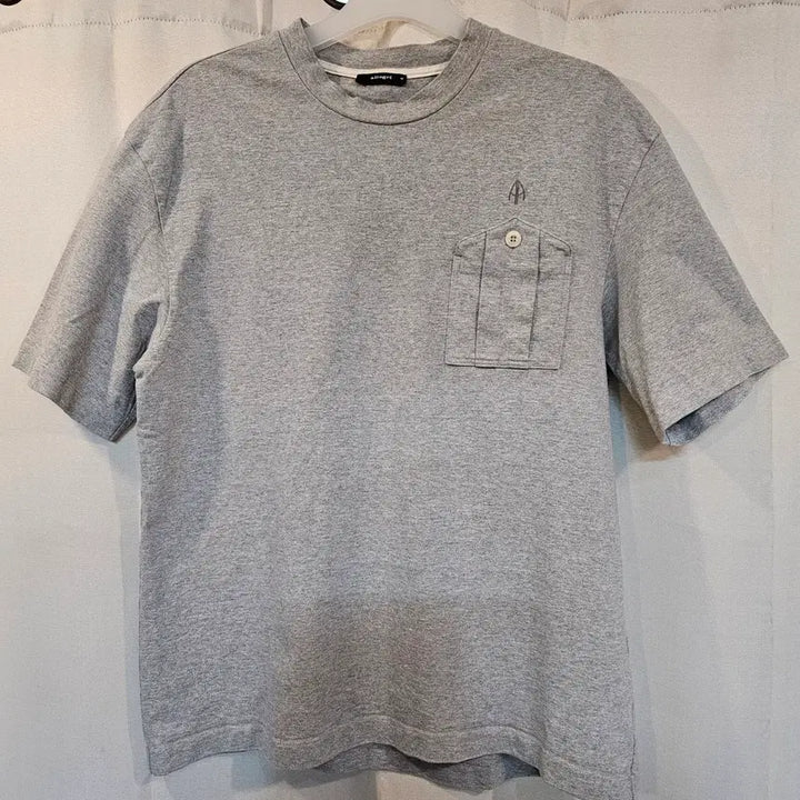 [BUNJANG] Allegri Gray Pocket Short Sleeve T-shirt / allegri 알레그리 회색 포켓 반팔 티셔츠