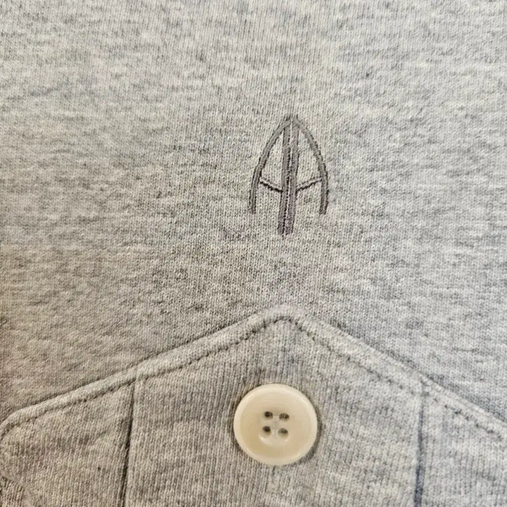 [BUNJANG] Allegri Gray Pocket Short Sleeve T-shirt / allegri 알레그리 회색 포켓 반팔 티셔츠