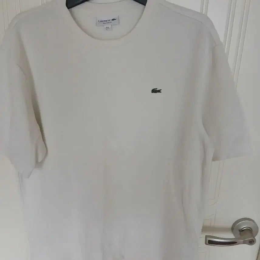 [BUNJANG] Lacoste White Short Sleeve T-shirt / 라코스테 화이트 반팔 티셔츠 95~100