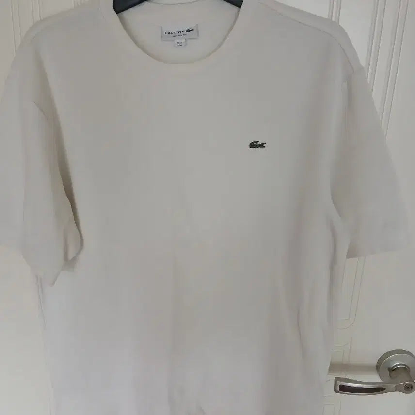 [BUNJANG] Lacoste White Short Sleeve T-shirt / 라코스테 화이트 반팔 티셔츠 95~100