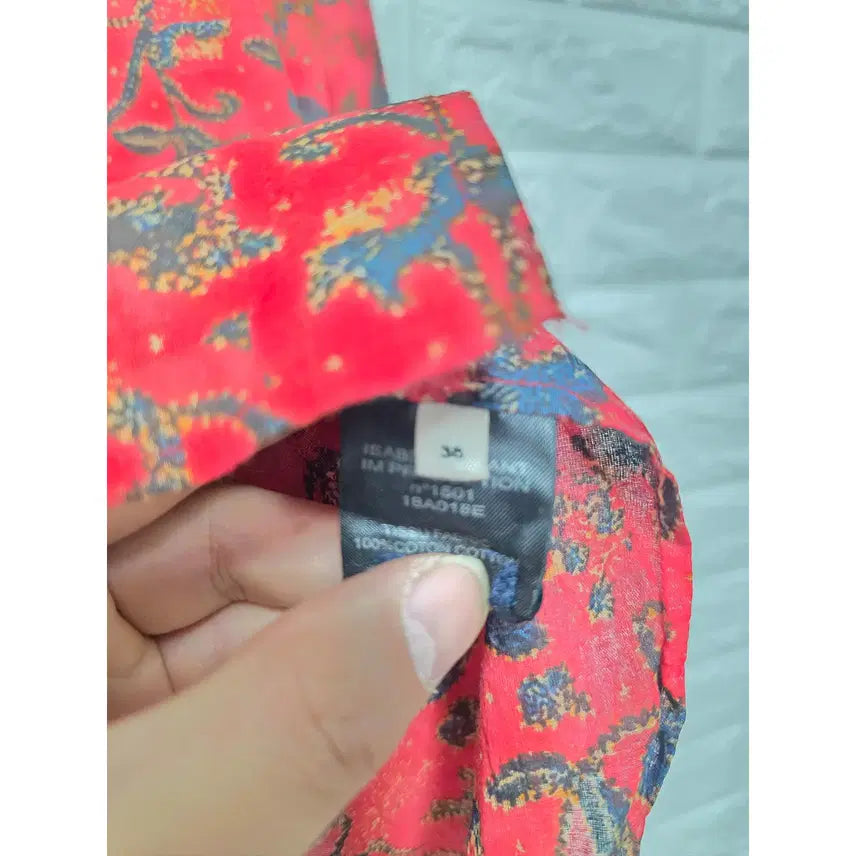 [BUNJANG] Isabel Marant Red Blouse / Free 이자벨마랑 레드 블라우스 C990
