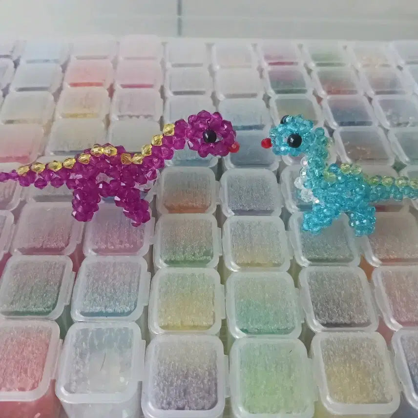 [BUNJANG] Beaded Dinosaur Keyring / 비즈 공룡 [키링/군번줄고리/폰줄]