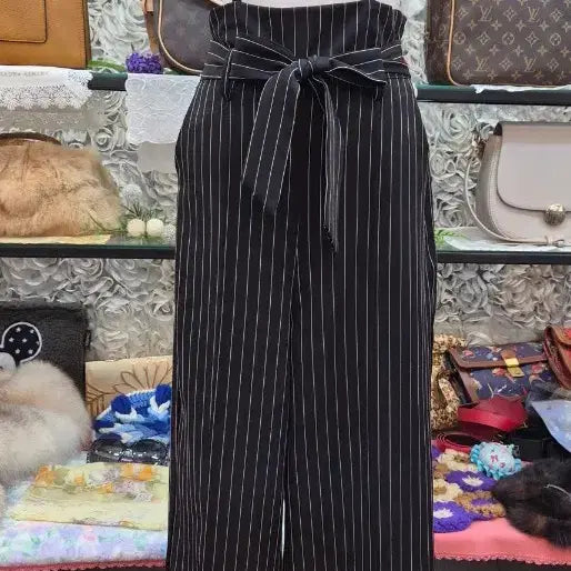 [BUNJANG] CECIL McBEE High-Waist Overall Pants (Size 55) / CECIL McBEE 세실맥비 하이웨이스트 멜빵바지 (55)