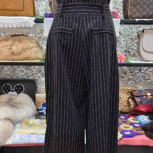 [BUNJANG] CECIL McBEE High-Waist Overall Pants (Size 55) / CECIL McBEE 세실맥비 하이웨이스트 멜빵바지 (55)