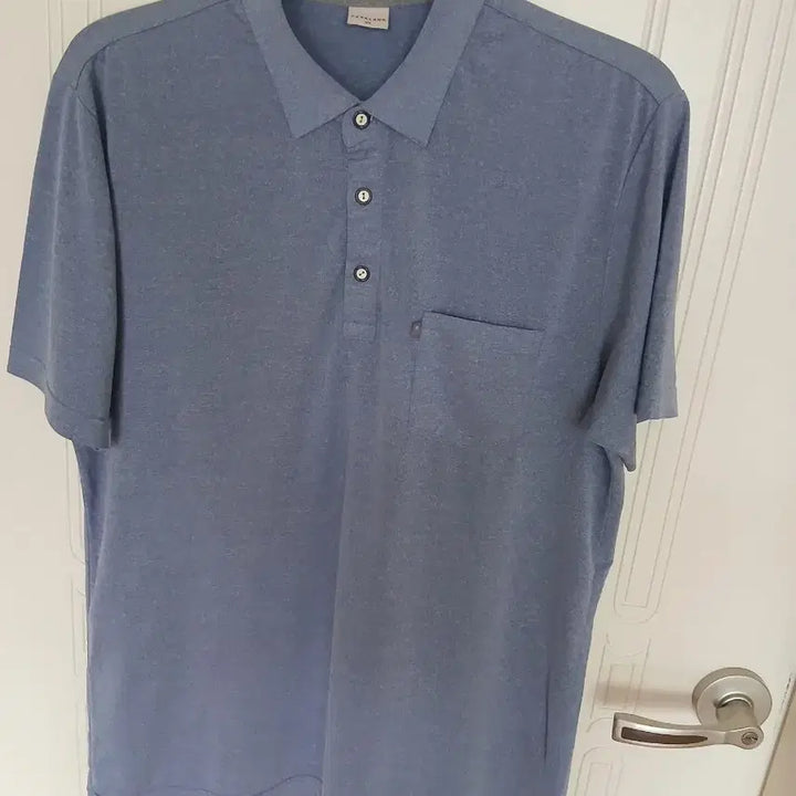 [BUNJANG] Parkland Blue Short Sleeve Polo Shirt / 파크랜드 블루 반팔 폴로 티셔츠 100