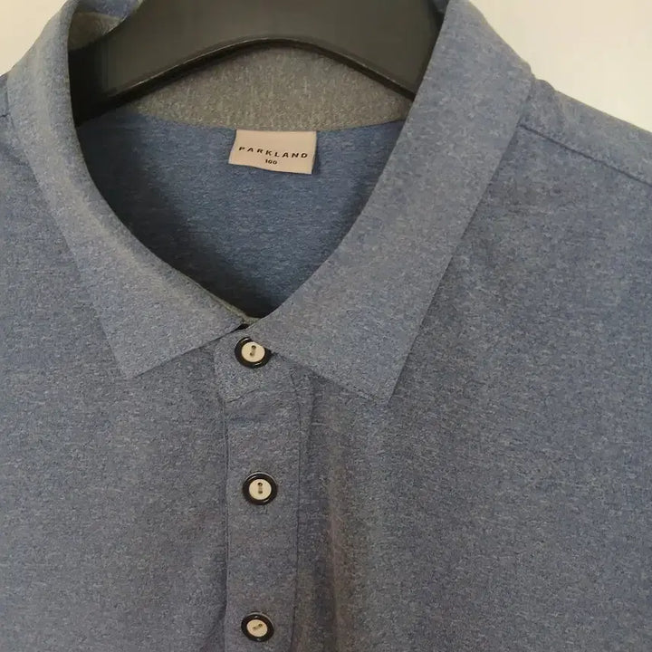 [BUNJANG] Parkland Blue Short Sleeve Polo Shirt / 파크랜드 블루 반팔 폴로 티셔츠 100