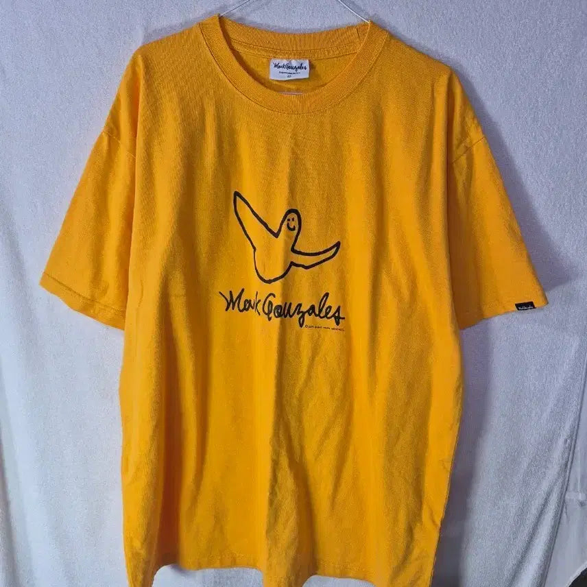 [BUNJANG] Mark Gonzales Yellow Short Sleeve T-shirt / XL 마크 곤잘레스 남성 반팔 티셔츠 옐로우