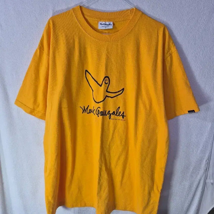 [BUNJANG] Mark Gonzales Yellow Short Sleeve T-shirt / XL 마크 곤잘레스 남성 반팔 티셔츠 옐로우