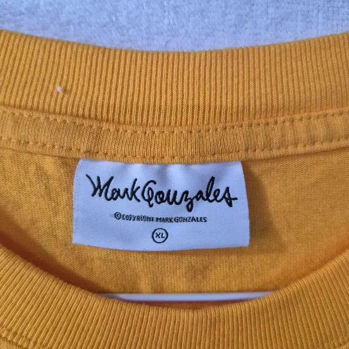 [BUNJANG] Mark Gonzales Yellow Short Sleeve T-shirt / XL 마크 곤잘레스 남성 반팔 티셔츠 옐로우
