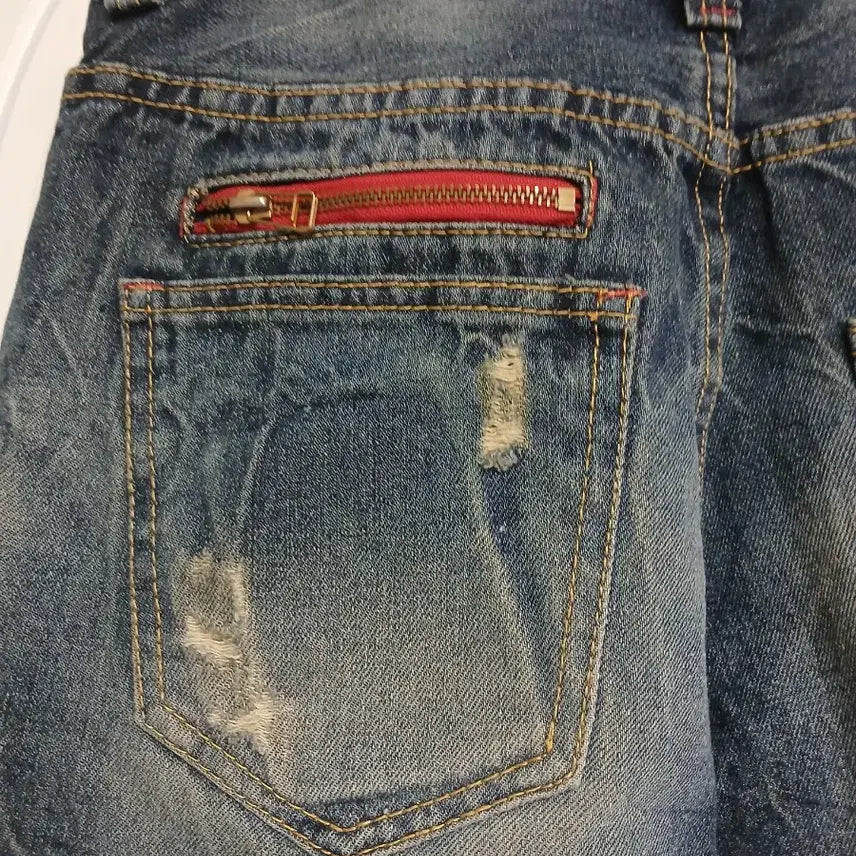 [BUNJANG] CARPE DIEM Washed Denim 7/10 Jeans / CARPE. DIEM 남성 청바지 7부 남자 데님청바지반바지
