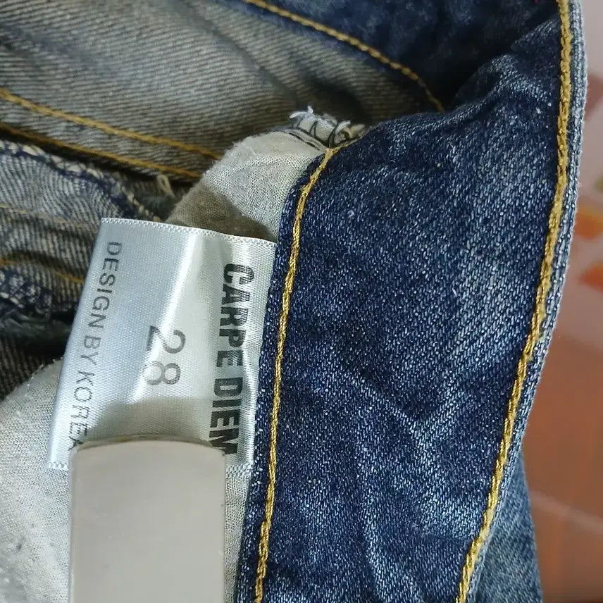 [BUNJANG] CARPE DIEM Washed Denim 7/10 Jeans / CARPE. DIEM 남성 청바지 7부 남자 데님청바지반바지
