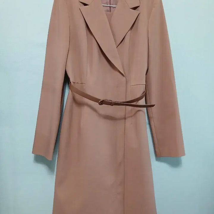[BUNJANG] It MICHAA Belt Jacket Style Midi Dress / 잇미샤 벨트 자켓 원피스 스타일