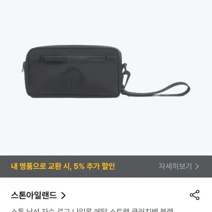[SOLD OUT] 스톤아일랜드 나일론 메탈 패디드 파우치 백 / 클러치 가방