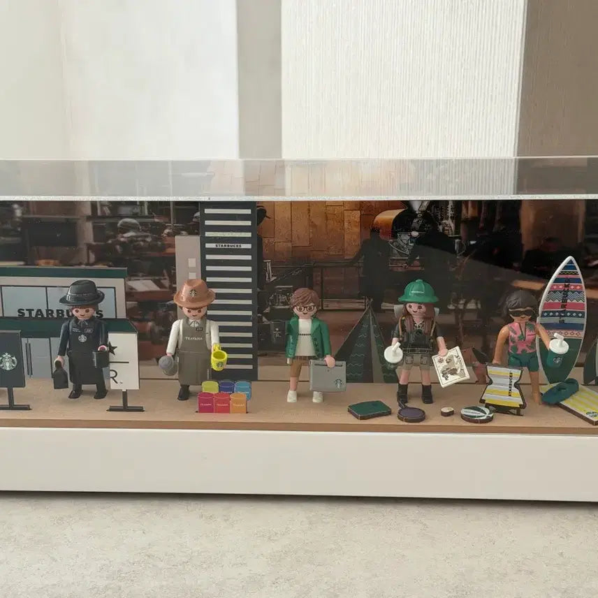 [BUNJANG] Starbucks Playmobil Buddy Set with Case / 스타벅스 플레이모빌 버디세트 케이스 포함