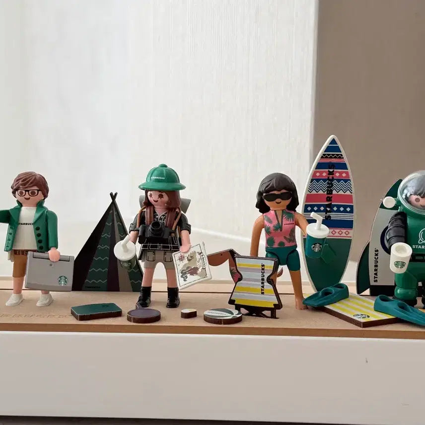[BUNJANG] Starbucks Playmobil Buddy Set with Case / 스타벅스 플레이모빌 버디세트 케이스 포함