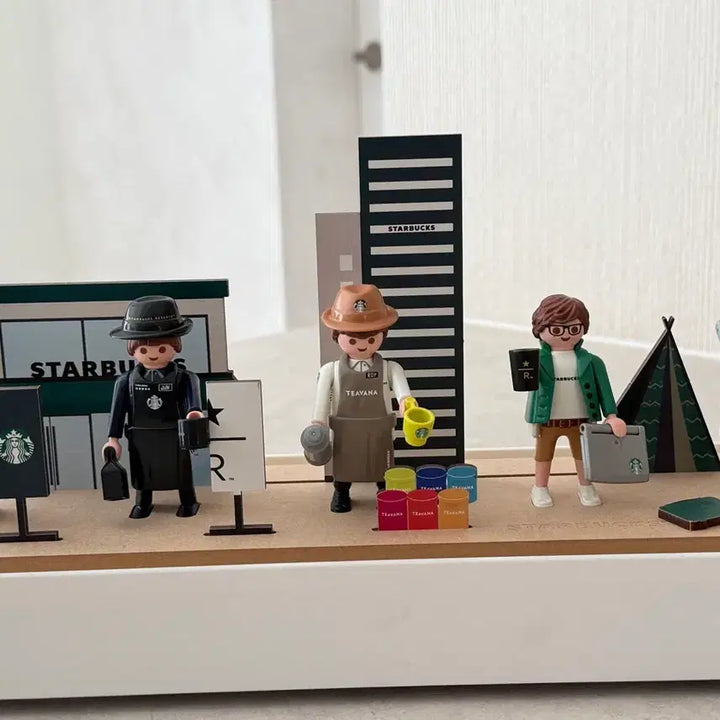 [BUNJANG] Starbucks Playmobil Buddy Set with Case / 스타벅스 플레이모빌 버디세트 케이스 포함