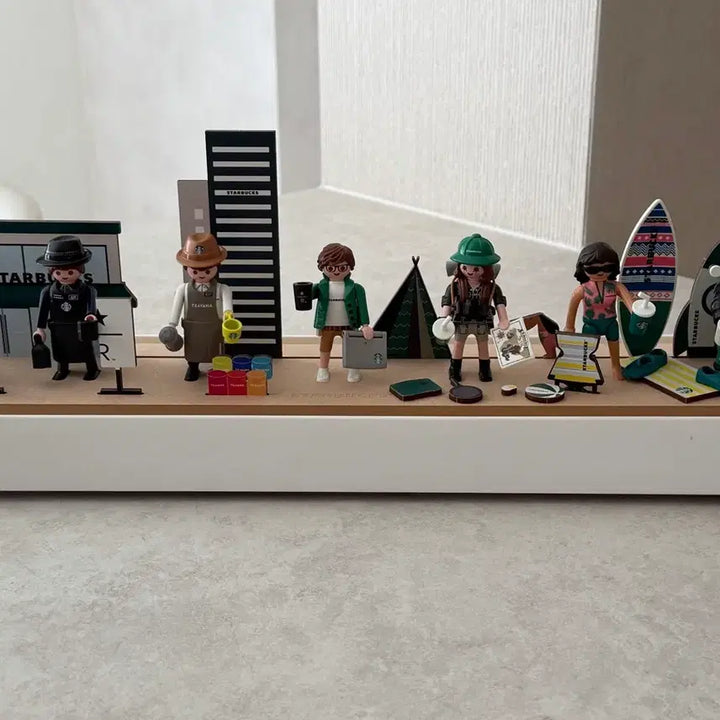 [BUNJANG] Starbucks Playmobil Buddy Set with Case / 스타벅스 플레이모빌 버디세트 케이스 포함