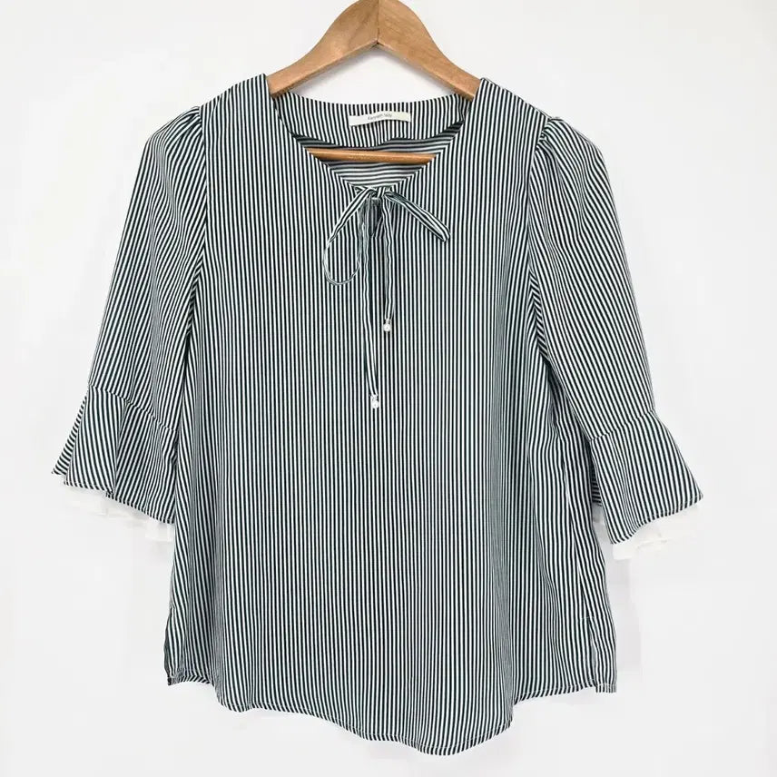 [BUNJANG] Kenneth Lady Striped Blouse / 케네스레이디의 스트라이프 블라우스 7부