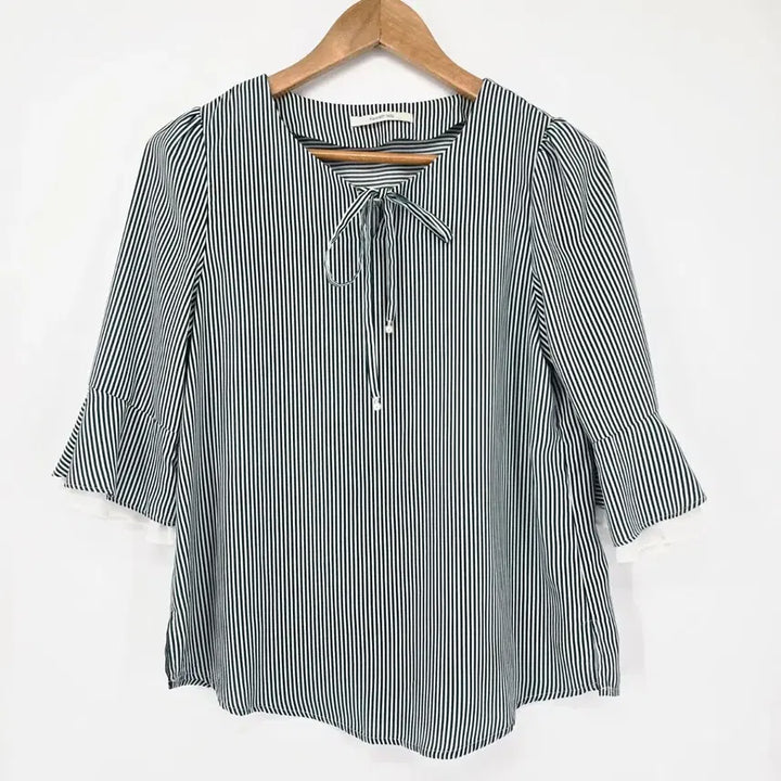[BUNJANG] Kenneth Lady Striped Blouse / 케네스레이디의 스트라이프 블라우스 7부
