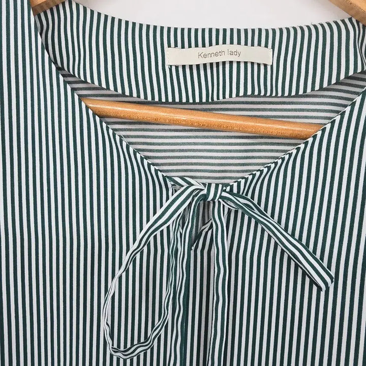 [BUNJANG] Kenneth Lady Striped Blouse / 케네스레이디의 스트라이프 블라우스 7부