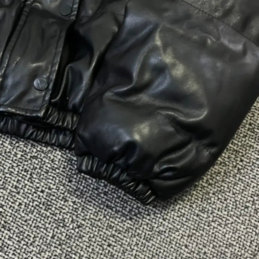 [BUNJANG] Vintage Leather Short Padding Jacket (M) / (M) 여성 숏 레더 패딩