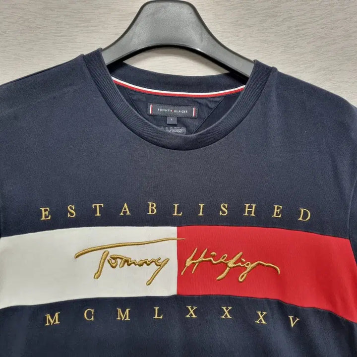 [BUNJANG] Tommy Hilfiger Embroidered T-shirt (Navy) Men&