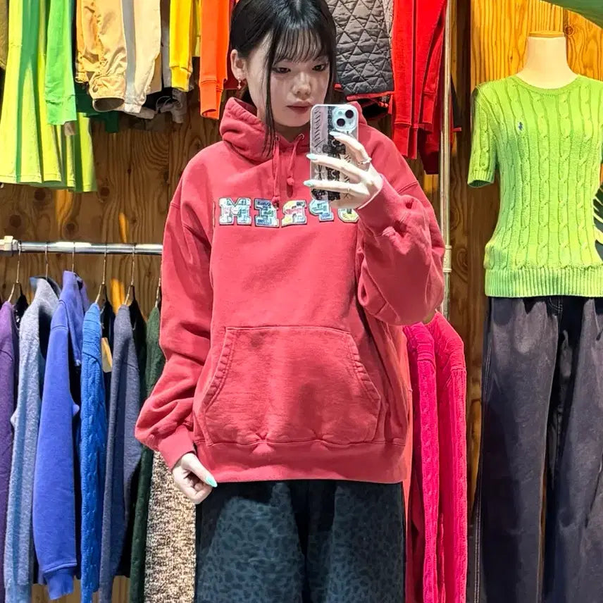 [BUNJANG] Supreme Color Spelling Patch Washed Red Hoodie / S SUPREME 슈프림 컬러 스펠링 패치 워싱 레드 후드티