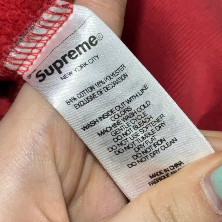 [BUNJANG] Supreme Color Spelling Patch Washed Red Hoodie / S SUPREME 슈프림 컬러 스펠링 패치 워싱 레드 후드티